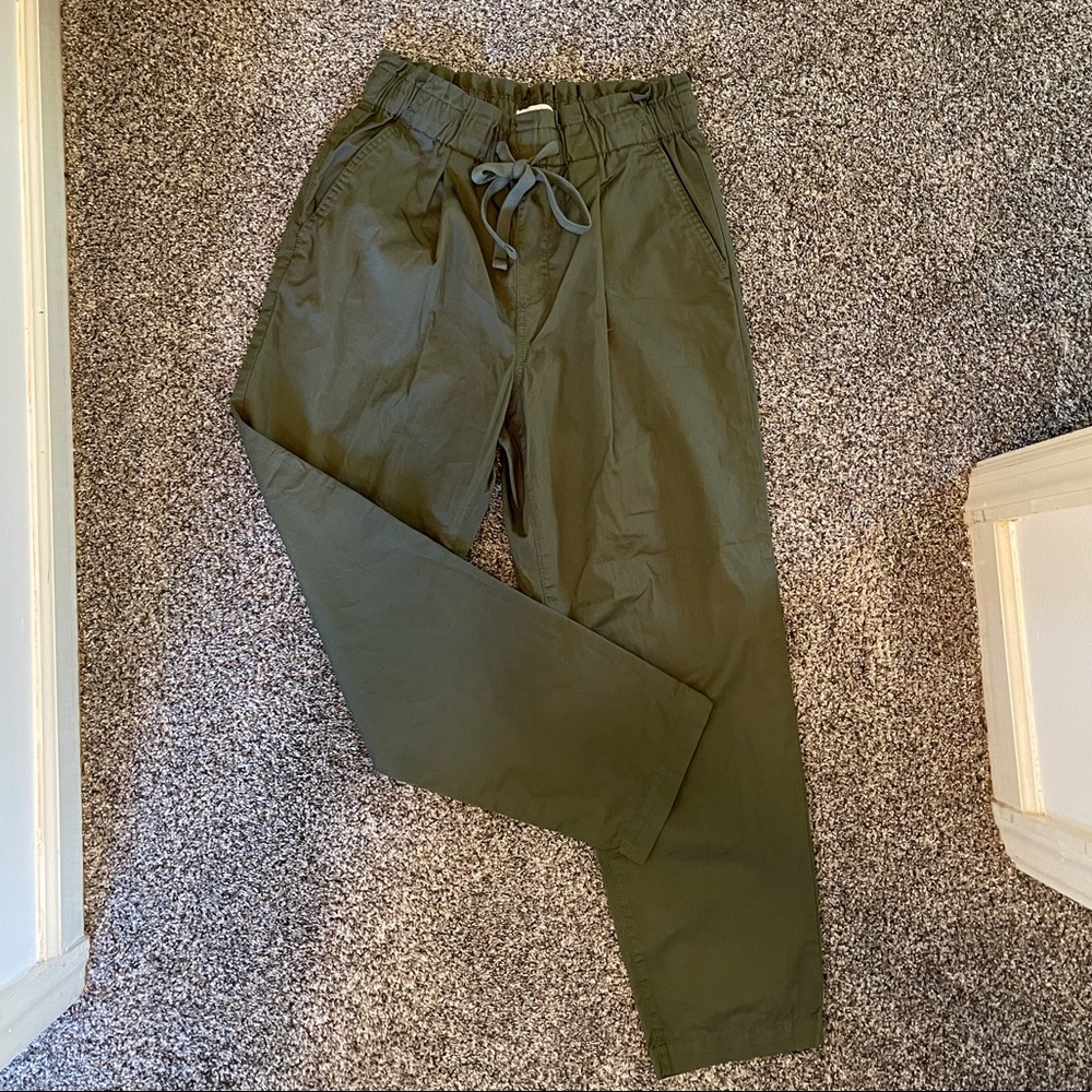 S NWT LOFT Poplin Jogger Pants Color High Waisted